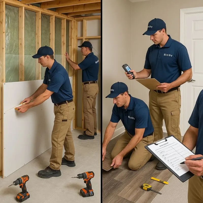 Repairs and Reconstruction process in Pine Valley, CA